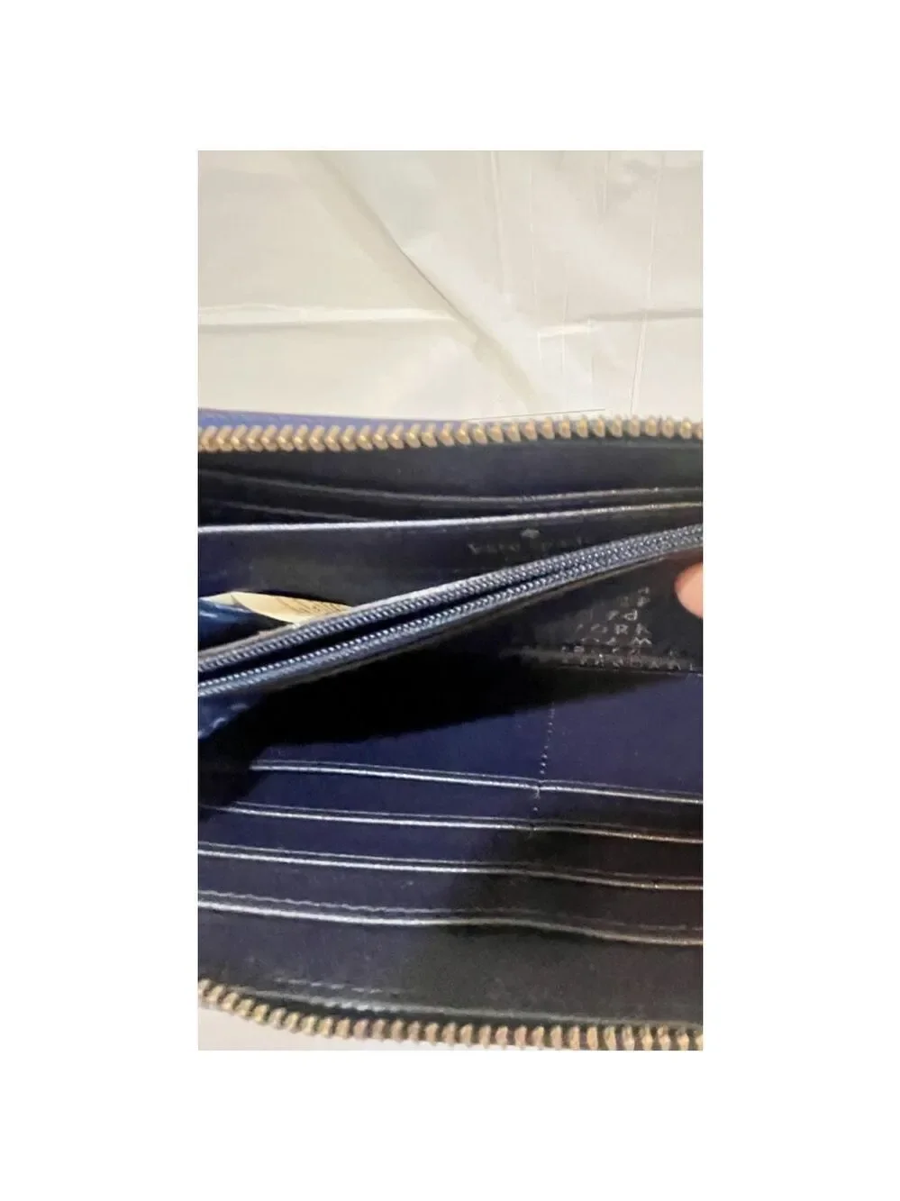 Kate Spade Laurel Way Neda Cruise Stripe Zip Around Accordion Wallet Clutch